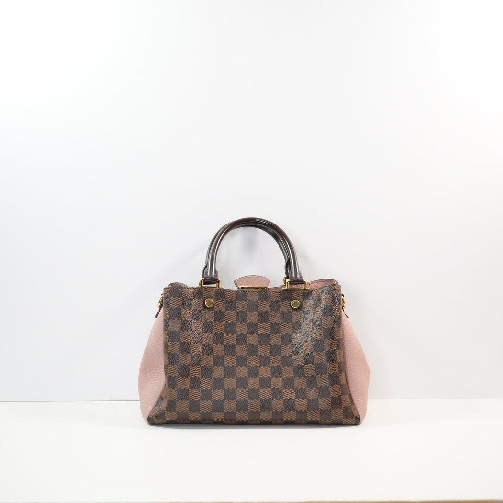 Louis Vuitton Magnolia and Damier Ebene Canvas Colorway Brittany Bag