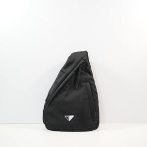 Prada Re-Nylon and Leather Sling Crossbody Backpack (dust bag)