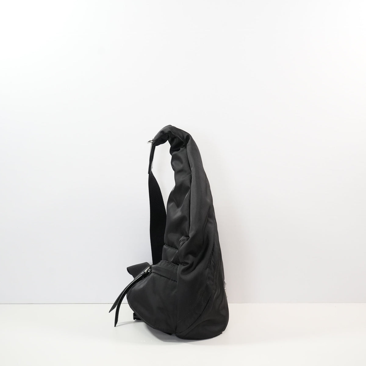 Prada Re-Nylon and Leather Sling Crossbody Backpack (dust bag)