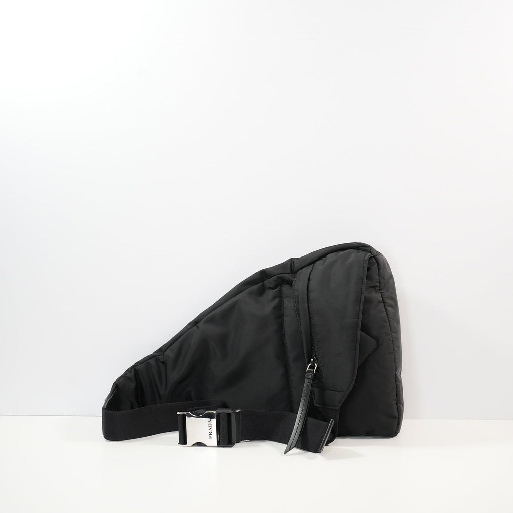 Prada Re-Nylon and Leather Sling Crossbody Backpack (dust bag)