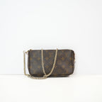 Louis Vuitton Pochette Brown Monogram Accessories (not original chain)
