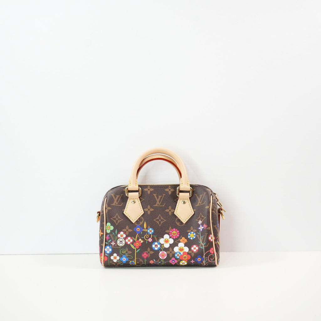 Louis Vuitton x Takashi Murakami Speedy Bandouliere 20 Full Set