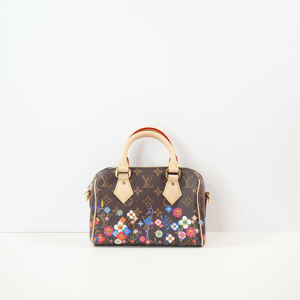 Louis Vuitton x Takashi Murakami Speedy Bandouliere 20 Full Set