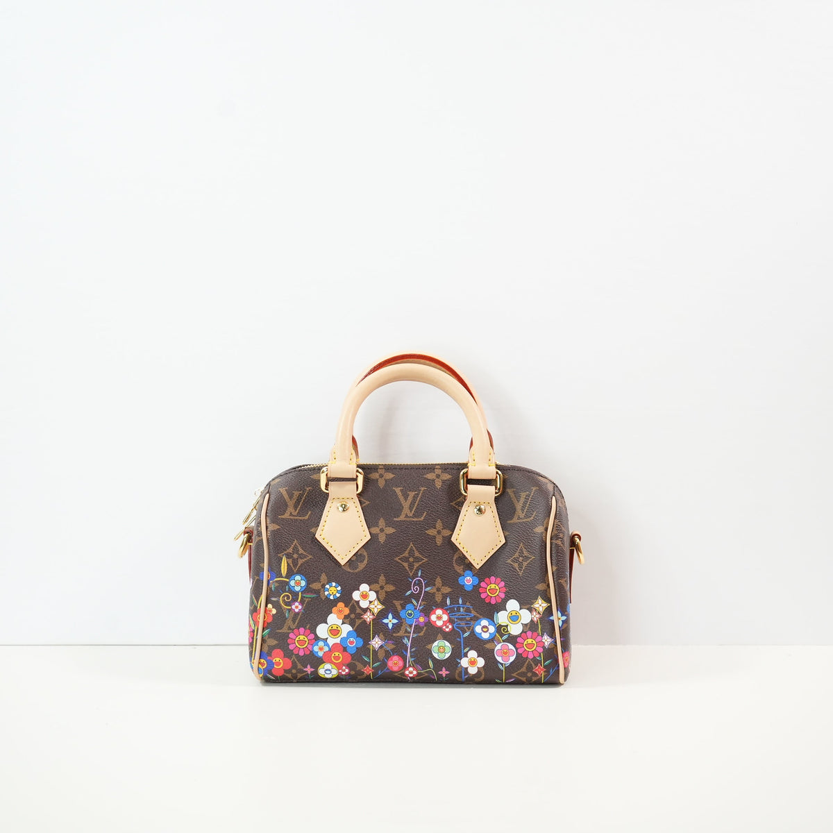 Louis Vuitton x Takashi Murakami Speedy Bandouliere 20 Full Set