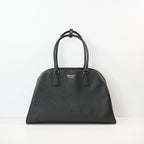 Prada Saffiano Lux Promenade Bag In Black Saffiano Leather (Dustbag)