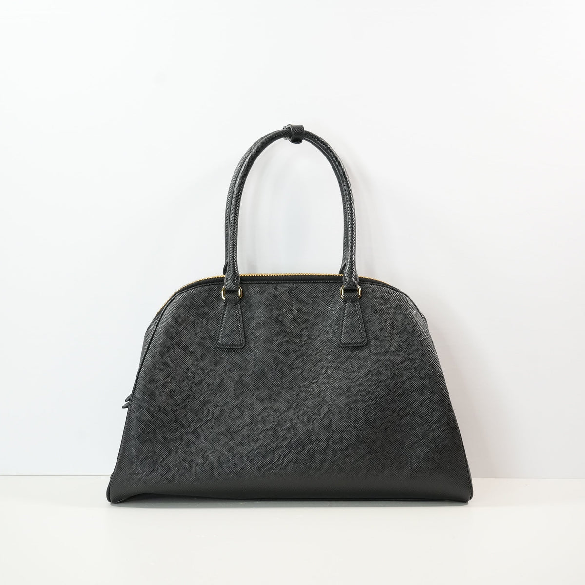 Prada Saffiano Lux Promenade Bag In Black Saffiano Leather (Dustbag)