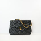 Chanel Black Quilted Lambskin XL Maxi Flap Bag