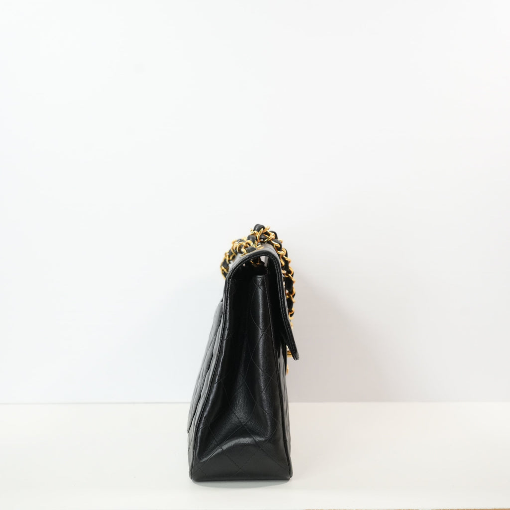 Chanel Black Quilted Lambskin XL Maxi Flap Bag