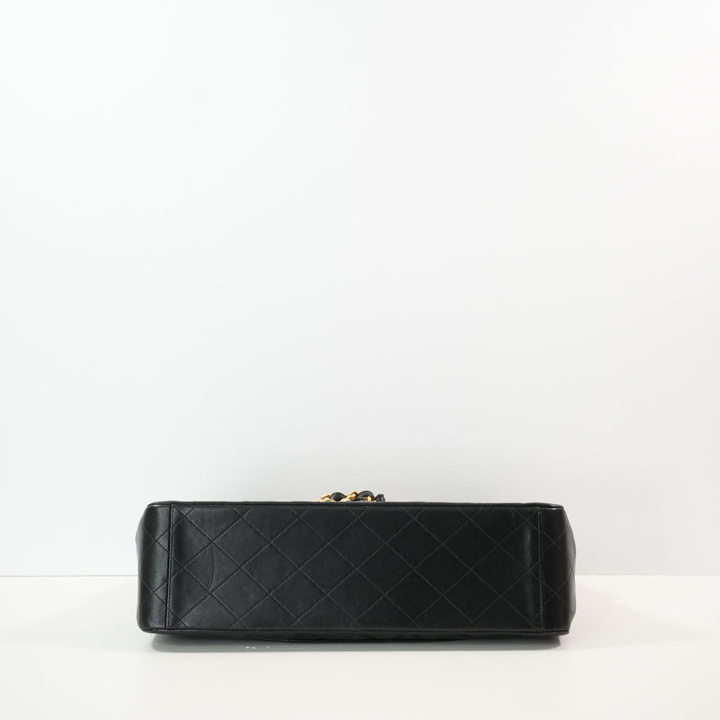 Chanel Black Quilted Lambskin XL Maxi Flap Bag