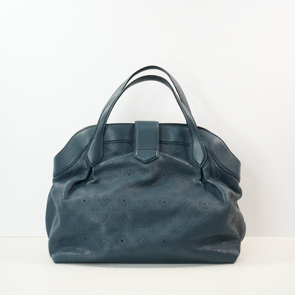Louis Vuitton Blue Marine Mahina Leather Cirrus MM Bag