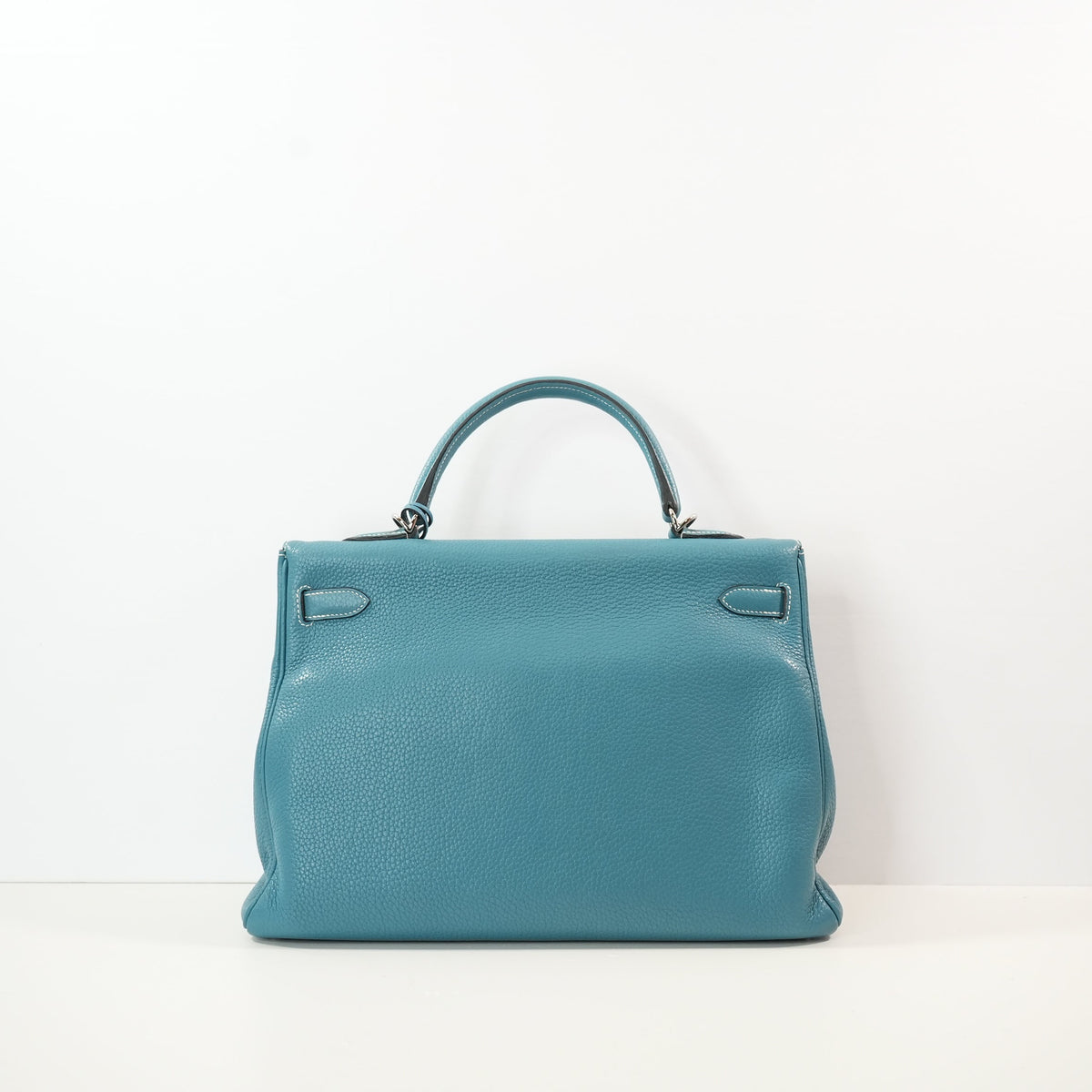 Hermes Kelly 35 Retourne Blue Jean Togo Leather (J/2006)