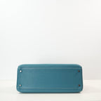 Hermes Kelly 35 Retourne Blue Jean Togo Leather (J/2006)