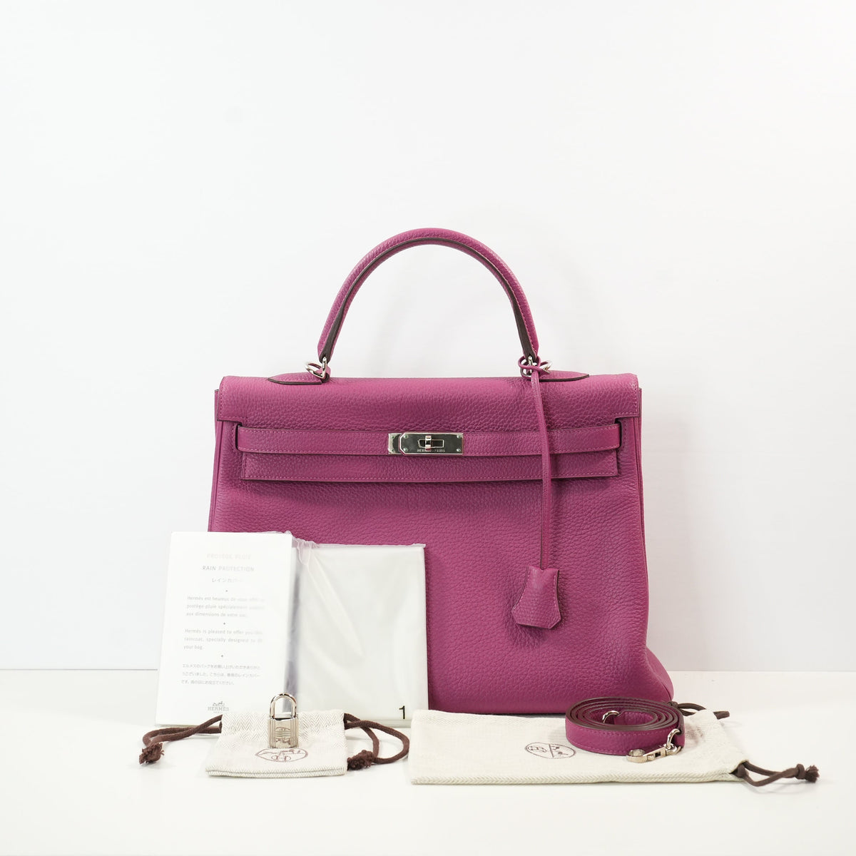 Hermes Kelly 35 Retourne in Tosca Togo Leather (O/2011)