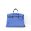 Hermes Birkin 40 in Bleu Saphir Clemence Leather (Q/2013)