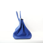 Hermes Birkin 40 in Bleu Saphir Clemence Leather (Q/2013)