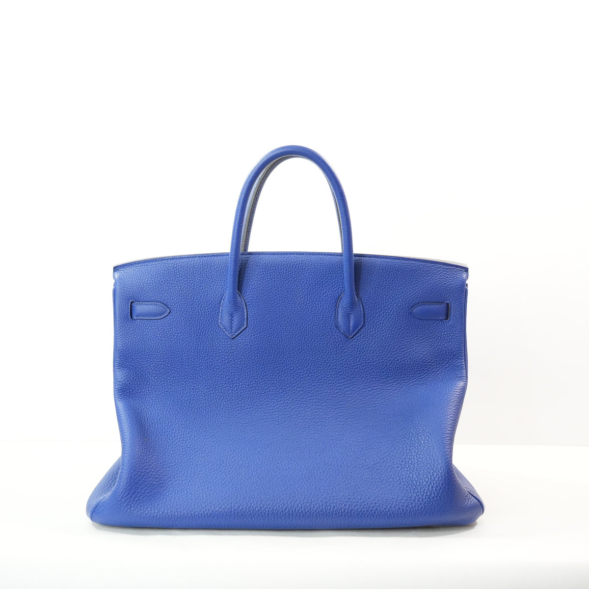 Hermes Birkin 40 in Bleu Saphir Clemence Leather (Q/2013)