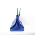 Hermes Birkin 40 in Bleu Saphir Clemence Leather (Q/2013)