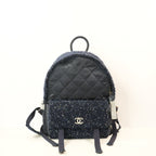 Chanel Midnight Dark Blue Sparkle Astronaut Essentials Backpack ( Full Set)