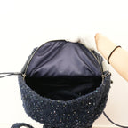 Chanel Midnight Dark Blue Sparkle Astronaut Essentials Backpack ( Full Set)