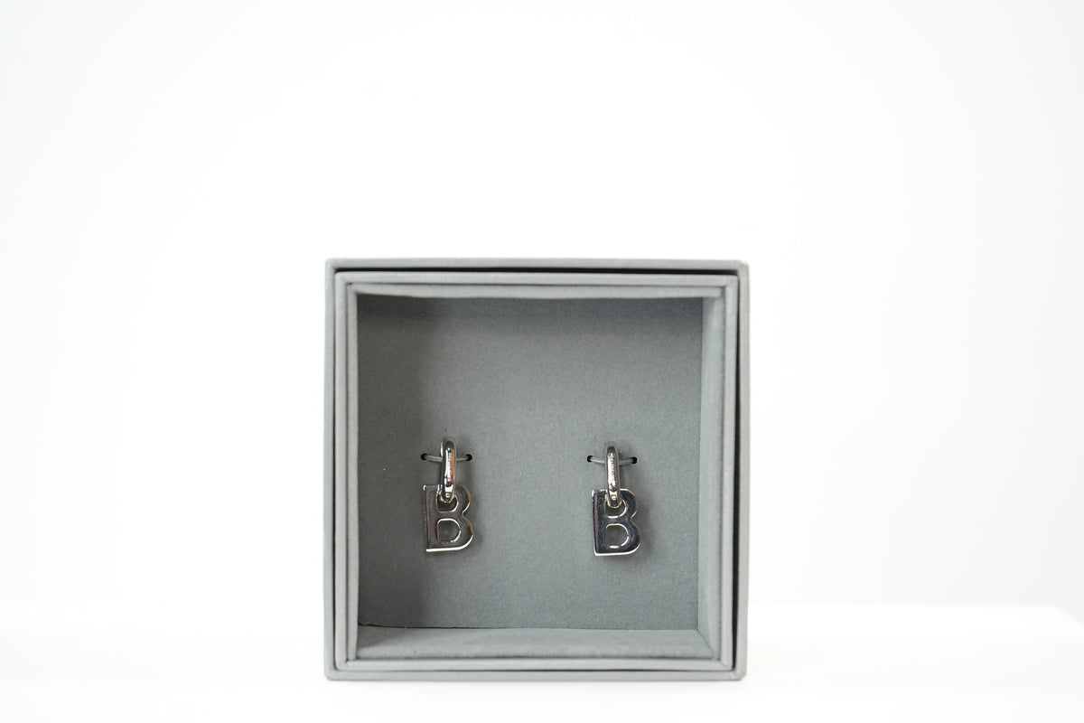Balenciaga Silver Earrings Full Set