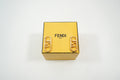 Fendi Gold FF Logo Earrings Full Set