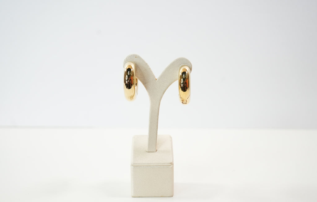 Saint Laurent Chunky gold hoop Earrings, full set