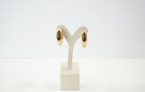 Saint Laurent Chunky gold hoop Earrings, full set