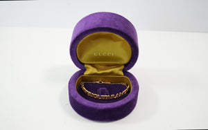 Gucci 18k Yellow Gold L'Aveugle Par Amour Bracelet With Casing