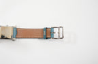 Hermes Heure H Blue Leather Watch 21MM Full Set