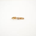 Christian Dior Interlocked two toned clip on brooch