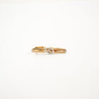 Christian Dior Interlocked two toned clip on brooch
