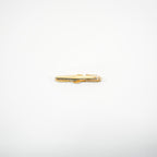 Christian Dior Interlocked two toned clip on brooch