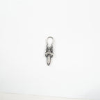 Chrome Hearts Silver Dagger Rounded Zipper Pull Pendant