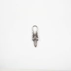 Chrome Hearts Silver Dagger Rounded Zipper Pull Pendant