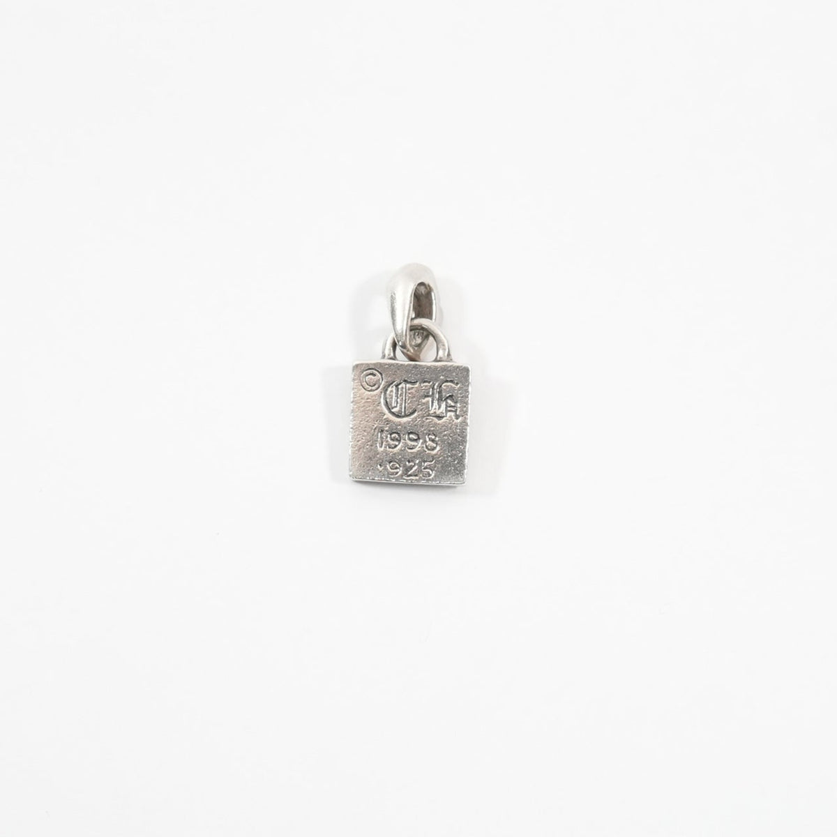 Chrome Hearts Silver Framed Fleur-De-Lis Pendant