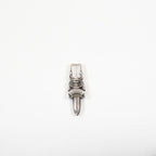 Chrome Hearts Silver Dagger Square Zipper Pull Pendant