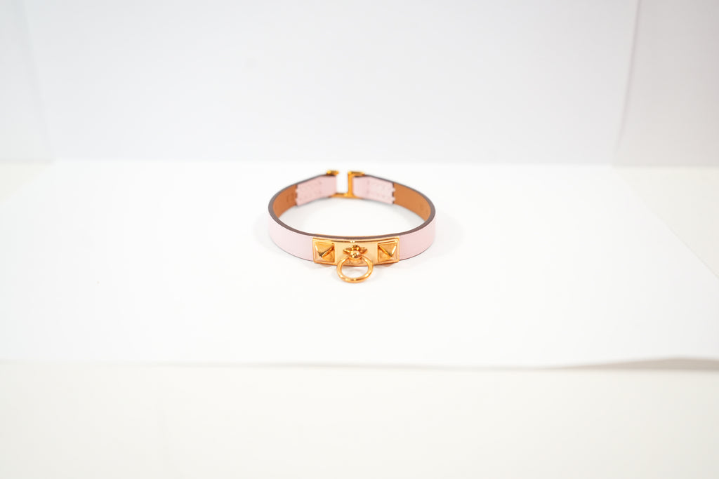 Hermes Mini Rivale Pink Bracelet, Full Set