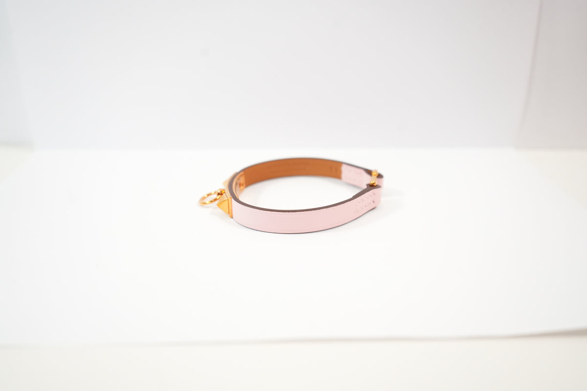 Hermes Mini Rivale Pink Bracelet, Full Set
