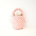 Bottega Veneta Kalimero Pink Woven Bucket Bag w/ dust bag