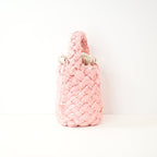 Bottega Veneta Kalimero Pink Woven Bucket Bag w/ dust bag