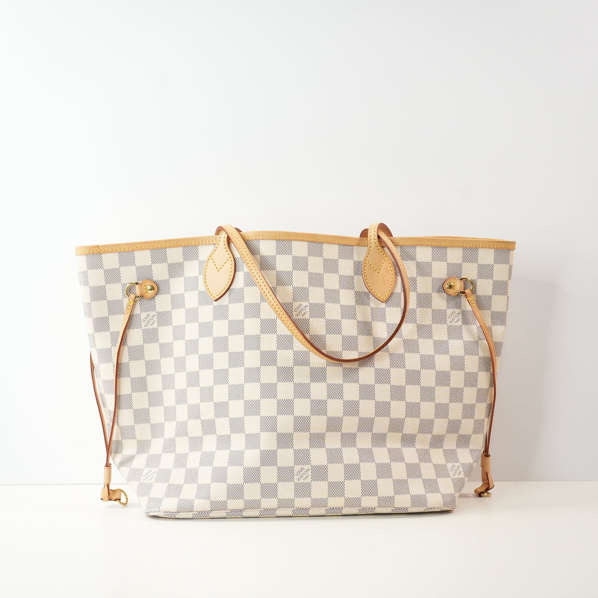 Louis Vuitton Neverfull Azure MM W/Wristlet