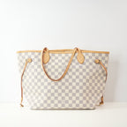 Louis Vuitton Neverfull Azure MM W/Wristlet