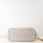 Louis Vuitton Neverfull Azure MM W/Wristlet