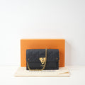Louis Vuitton Vavin WOC in Navy with Red Highlights, Full Set