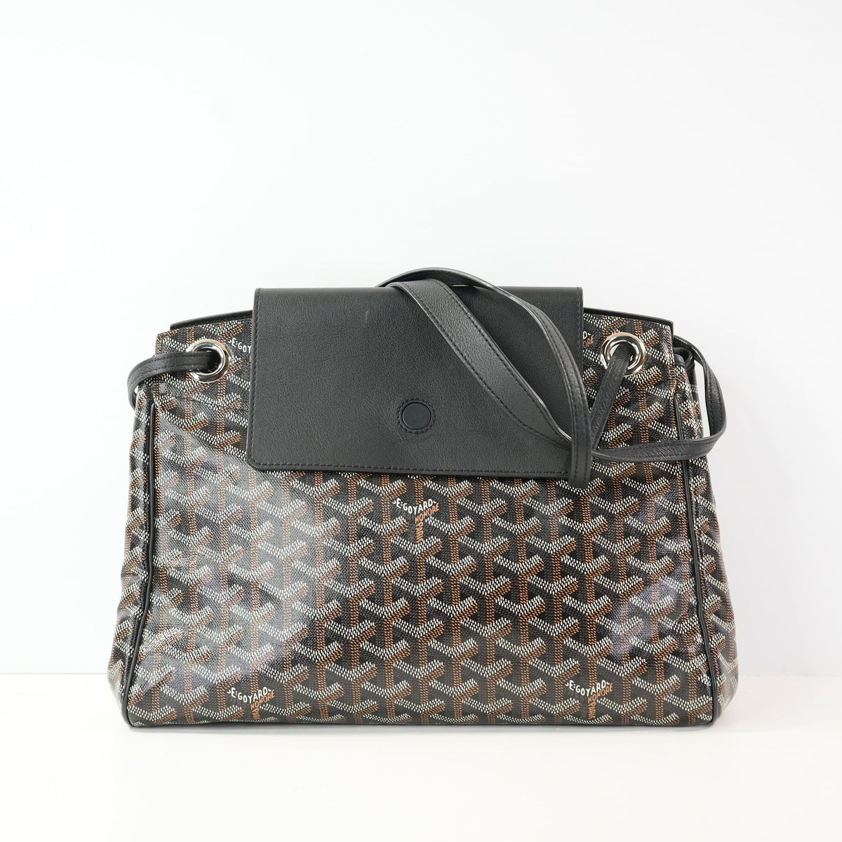 Goyard Rouette PM Goyardine Sac Canvas in black (dustbag)