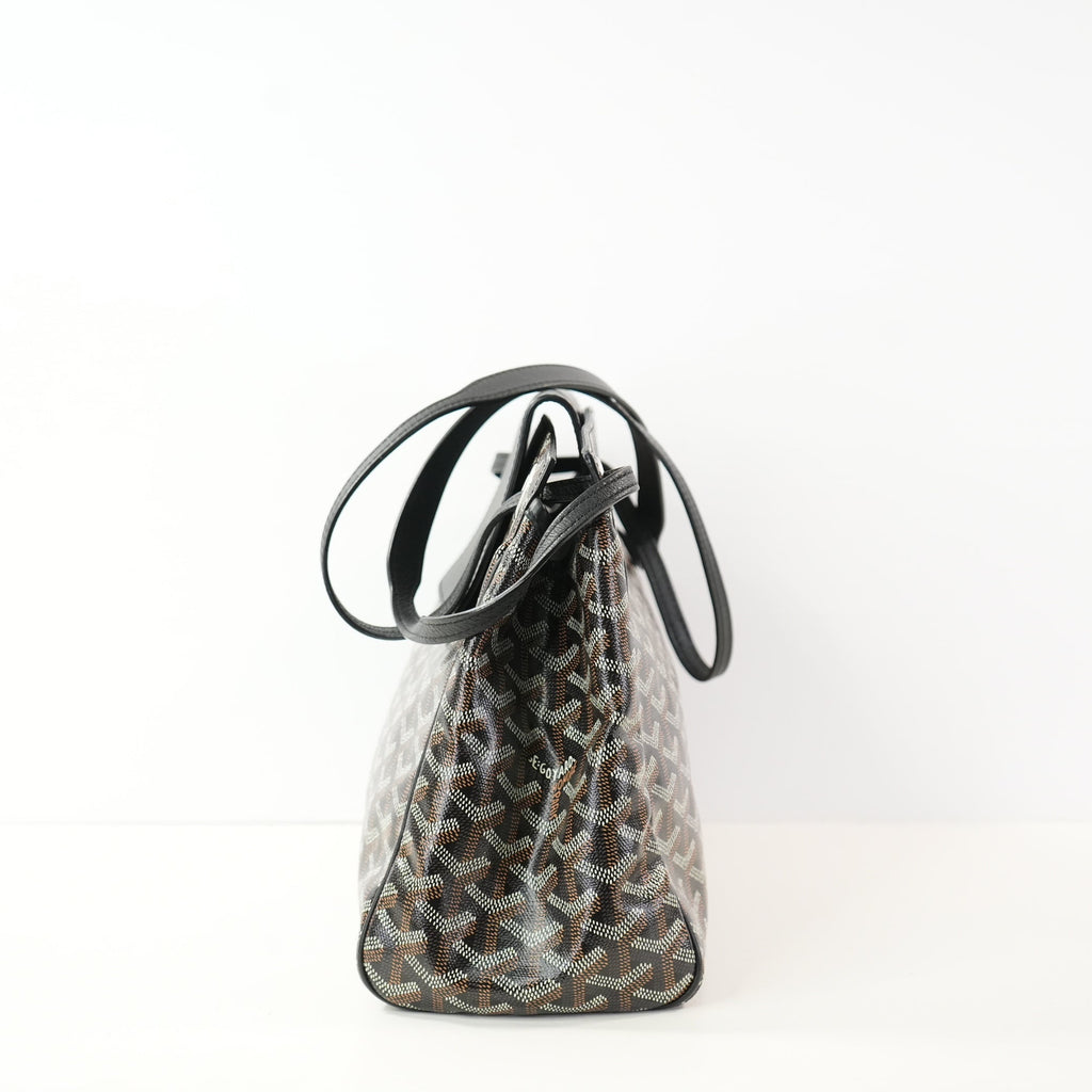 Goyard Rouette PM Goyardine Sac Canvas in black (dustbag)