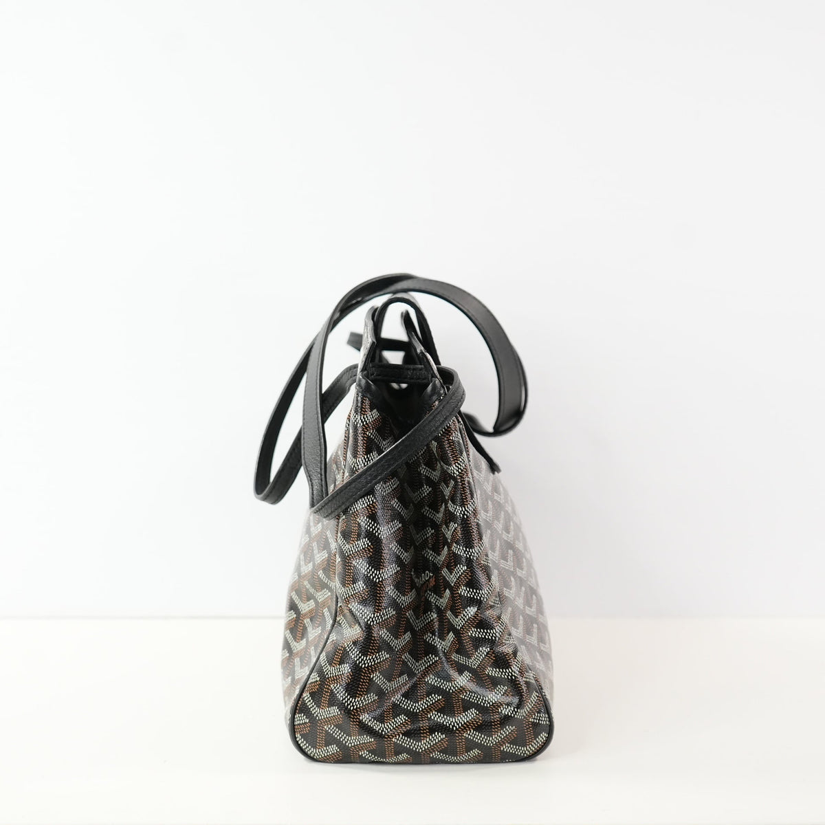 Goyard Rouette PM Goyardine Sac Canvas in black (dustbag)