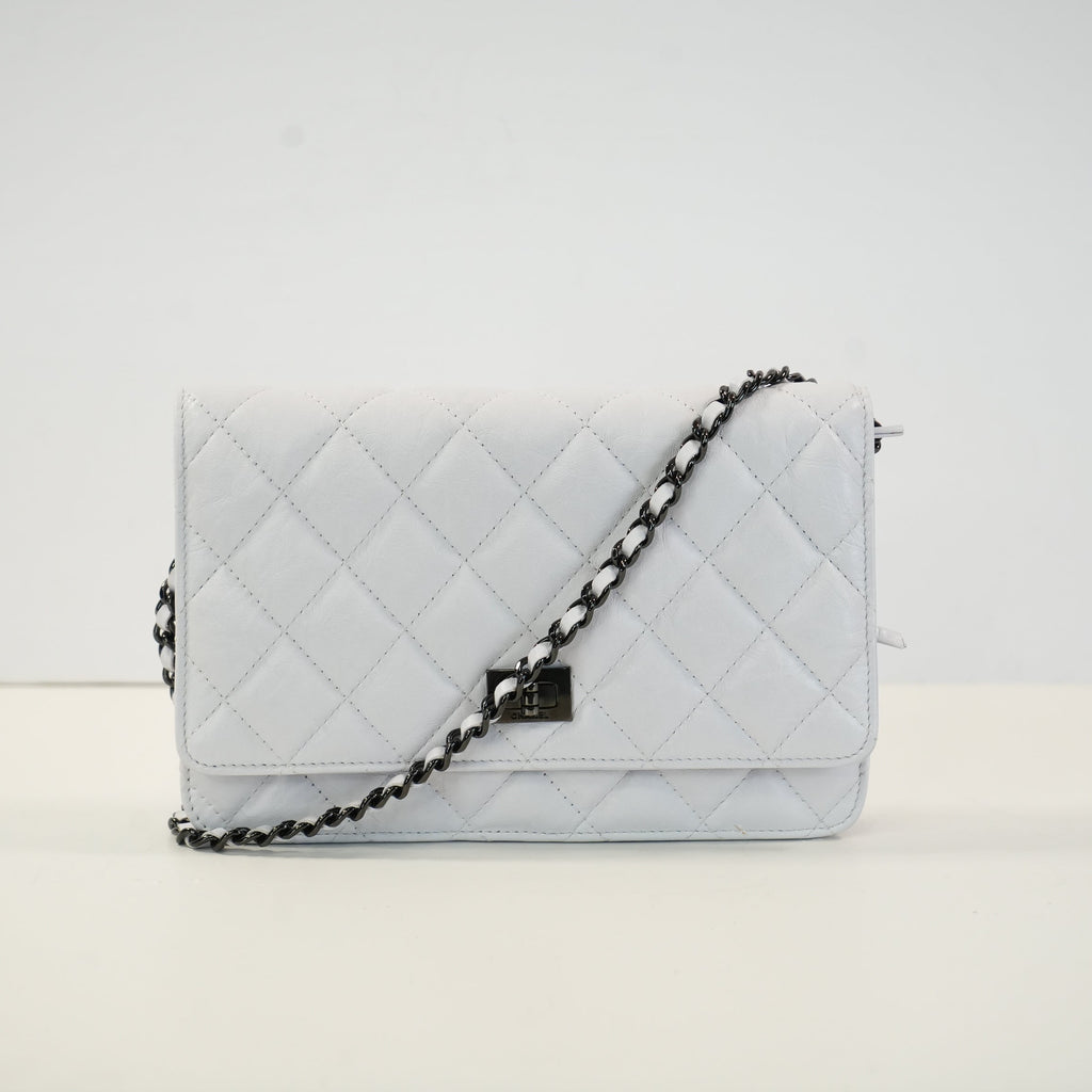 Chanel Aged Calfskin Reissue White WOC