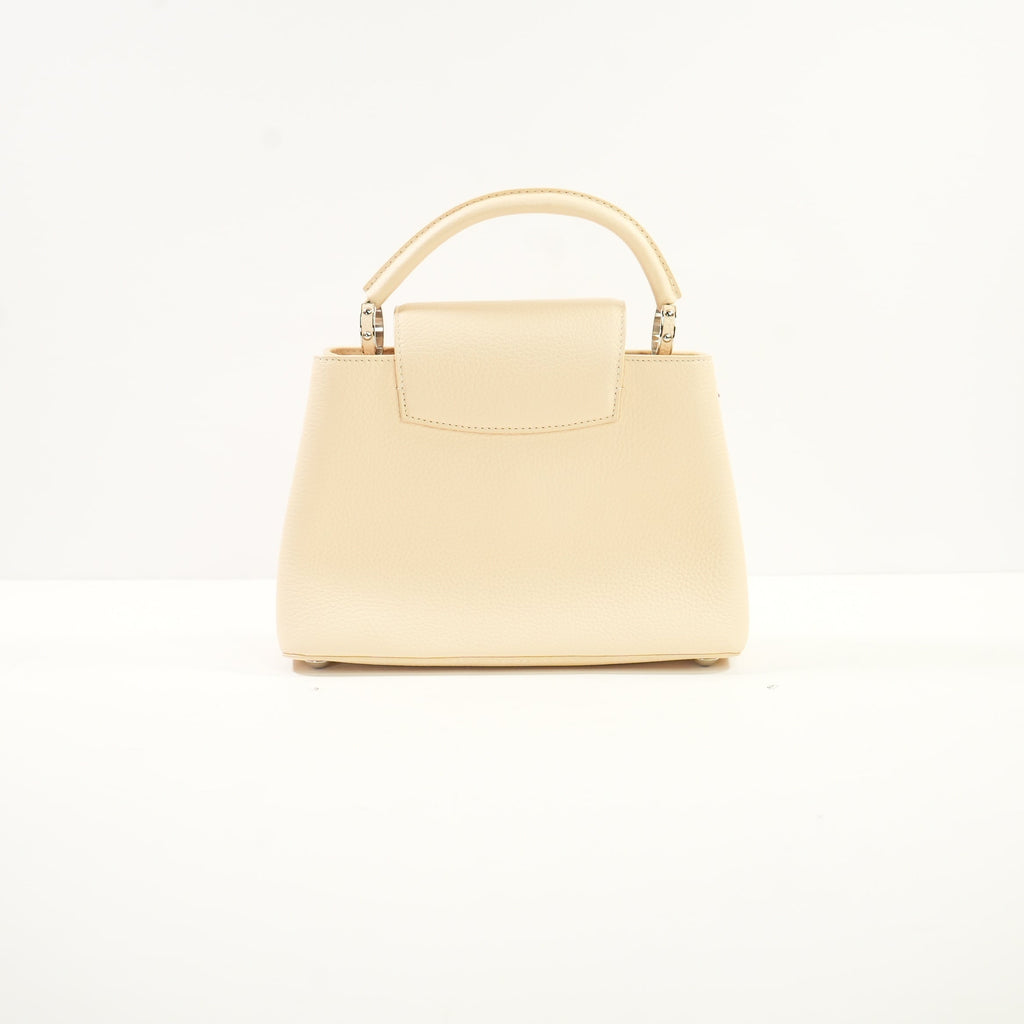 Louis Vuitton Taurillon Mechanical Flowers Capuchines BB in Dune W/Dustbag