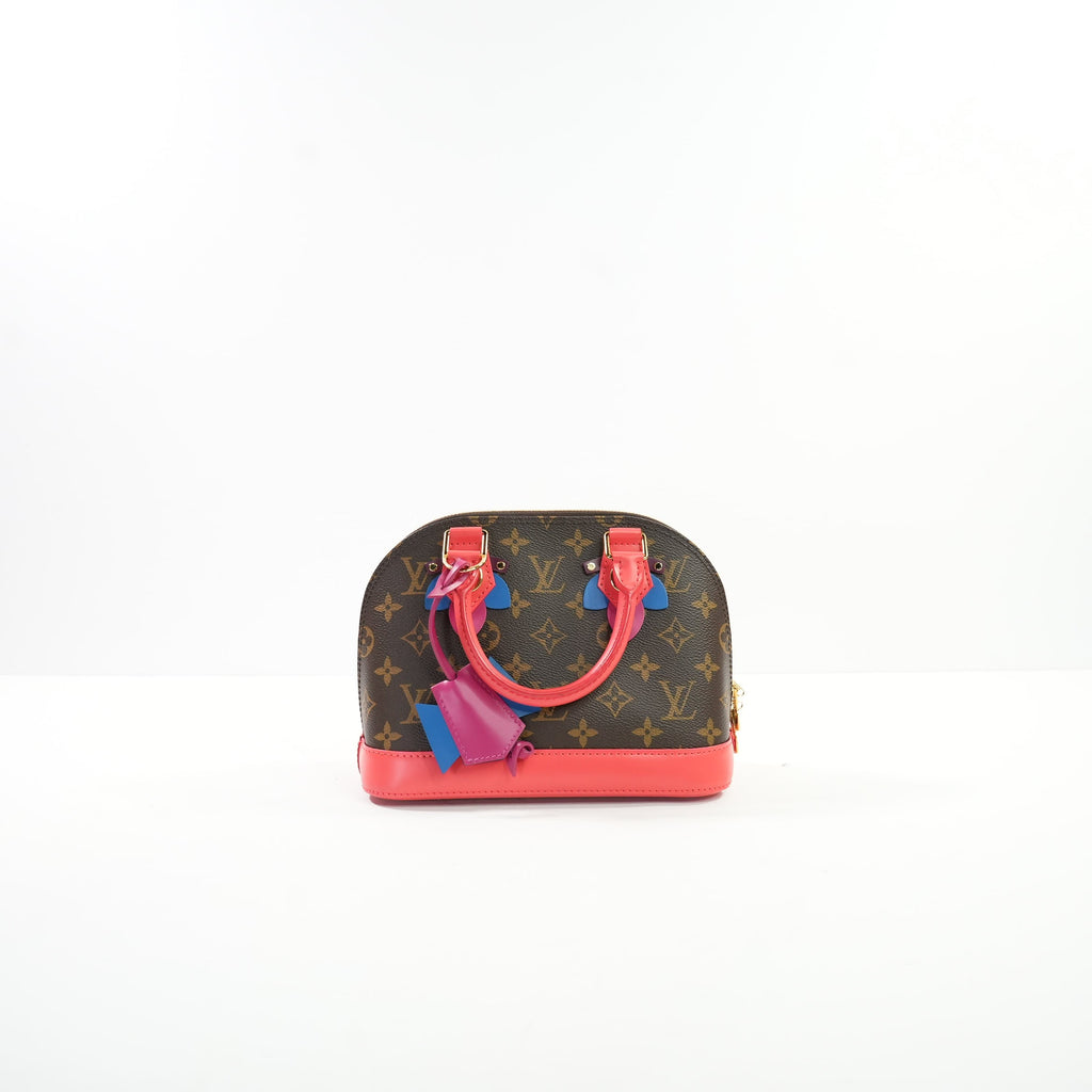 Louis Vuitton Monogram, Flamingo Pink Totem Alma BB W/Dustbag And Strap